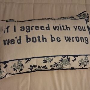 Pop Shelf Throw Pillow With Floral Detail